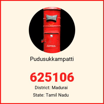 Pudusukkampatti pin code, district Madurai in Tamil Nadu