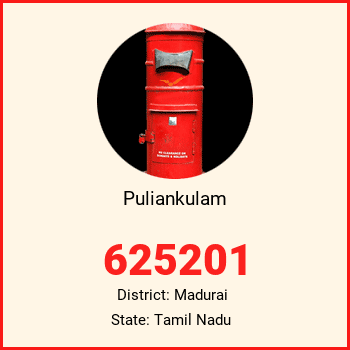 Puliankulam pin code, district Madurai in Tamil Nadu