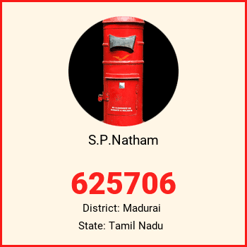 S.P.Natham pin code, district Madurai in Tamil Nadu