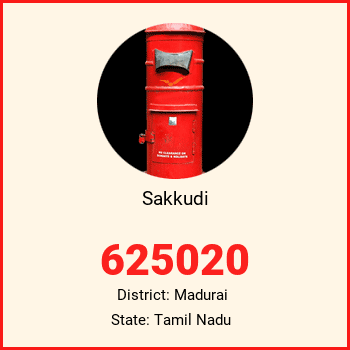 Sakkudi pin code, district Madurai in Tamil Nadu