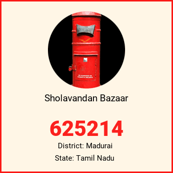 Sholavandan Bazaar pin code, district Madurai in Tamil Nadu