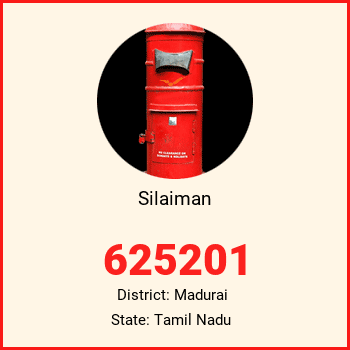 Silaiman pin code, district Madurai in Tamil Nadu