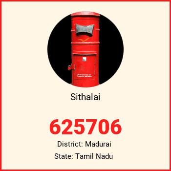 Sithalai pin code, district Madurai in Tamil Nadu