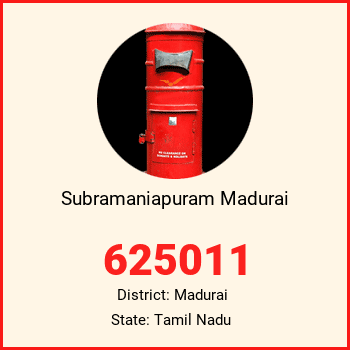 Subramaniapuram Madurai pin code, district Madurai in Tamil Nadu