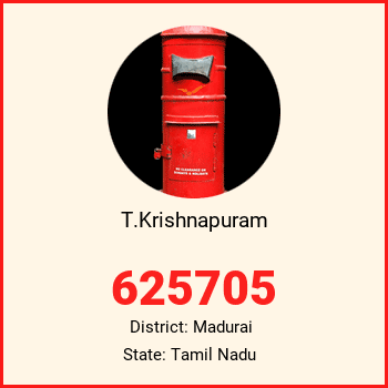T.Krishnapuram pin code, district Madurai in Tamil Nadu