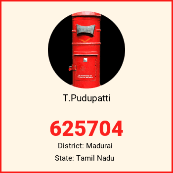 T.Pudupatti pin code, district Madurai in Tamil Nadu