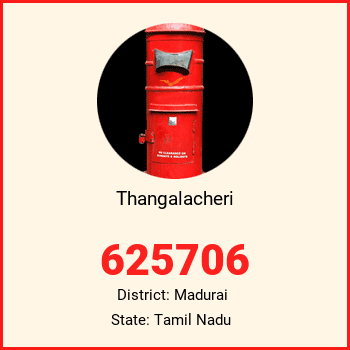 Thangalacheri pin code, district Madurai in Tamil Nadu