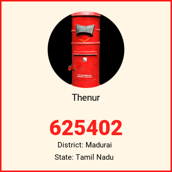 Thenur pin code, district Madurai in Tamil Nadu