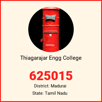 Thiagarajar Engg College pin code, district Madurai in Tamil Nadu