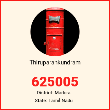 Thiruparankundram pin code, district Madurai in Tamil Nadu
