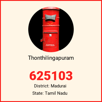 Thonthilingapuram pin code, district Madurai in Tamil Nadu