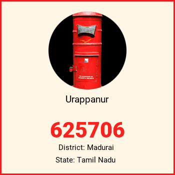 Urappanur pin code, district Madurai in Tamil Nadu
