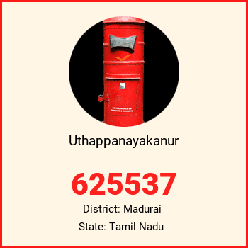 Uthappanayakanur pin code, district Madurai in Tamil Nadu