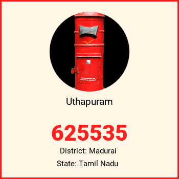 Uthapuram pin code, district Madurai in Tamil Nadu
