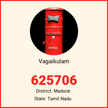 Vagaikulam pin code, district Madurai in Tamil Nadu