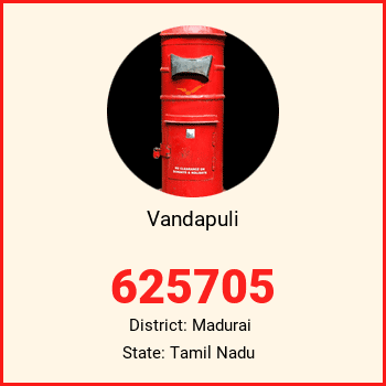 Vandapuli pin code, district Madurai in Tamil Nadu