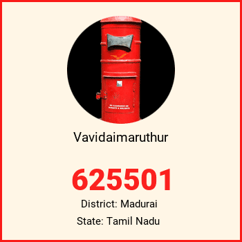 Vavidaimaruthur pin code, district Madurai in Tamil Nadu