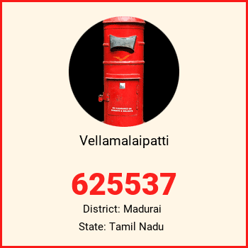 Vellamalaipatti pin code, district Madurai in Tamil Nadu