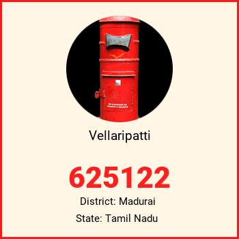 Vellaripatti pin code, district Madurai in Tamil Nadu