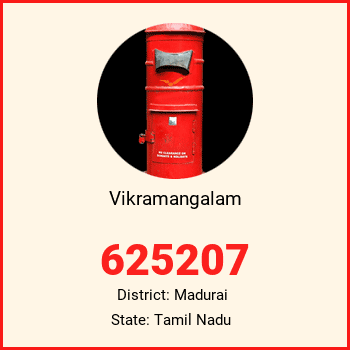Vikramangalam pin code, district Madurai in Tamil Nadu