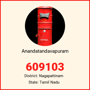 Anandatandavapuram pin code, district Nagapattinam in Tamil Nadu