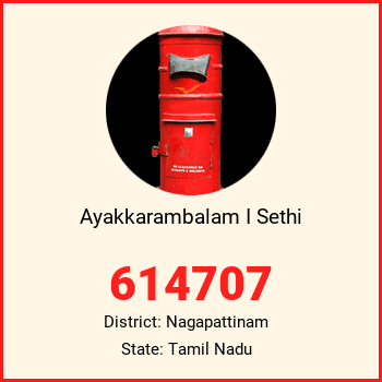 Ayakkarambalam I Sethi pin code, district Nagapattinam in Tamil Nadu