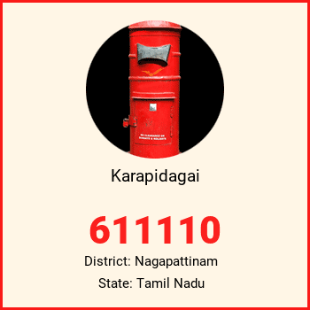 Karapidagai pin code, district Nagapattinam in Tamil Nadu
