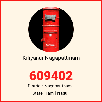 Kiliyanur Nagapattinam pin code, district Nagapattinam in Tamil Nadu