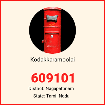 Kodakkaramoolai pin code, district Nagapattinam in Tamil Nadu