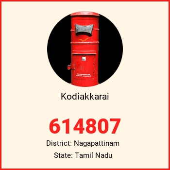 Kodiakkarai pin code, district Nagapattinam in Tamil Nadu