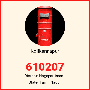 Koilkannapur pin code, district Nagapattinam in Tamil Nadu