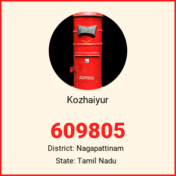 Kozhaiyur pin code, district Nagapattinam in Tamil Nadu