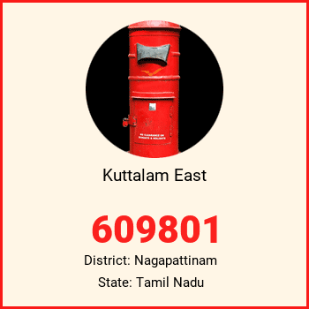Kuttalam East pin code, district Nagapattinam in Tamil Nadu