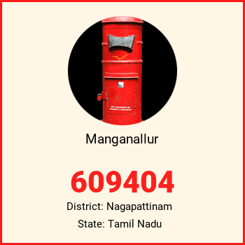 Manganallur pin code, district Nagapattinam in Tamil Nadu