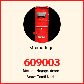 Mappadugai pin code, district Nagapattinam in Tamil Nadu