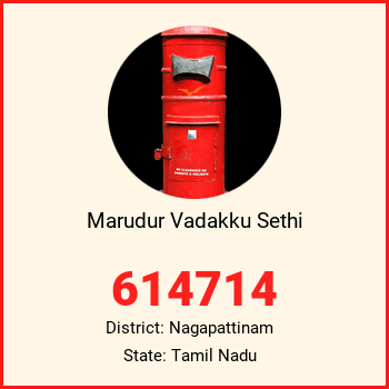 Marudur Vadakku Sethi pin code, district Nagapattinam in Tamil Nadu