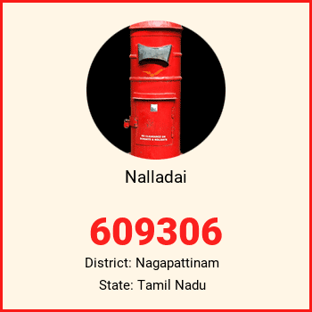 Nalladai pin code, district Nagapattinam in Tamil Nadu