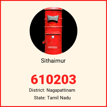 Sithaimur pin code, district Nagapattinam in Tamil Nadu