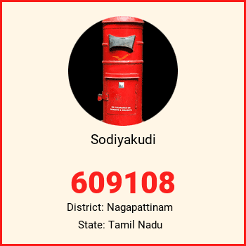 Sodiyakudi pin code, district Nagapattinam in Tamil Nadu