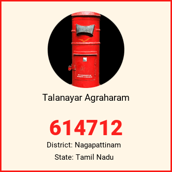 Talanayar Agraharam pin code, district Nagapattinam in Tamil Nadu
