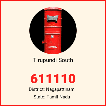 Tirupundi South pin code, district Nagapattinam in Tamil Nadu