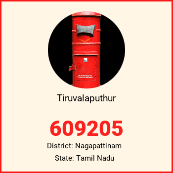 Tiruvalaputhur pin code, district Nagapattinam in Tamil Nadu