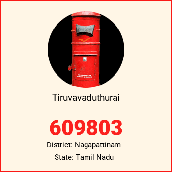 Tiruvavaduthurai pin code, district Nagapattinam in Tamil Nadu