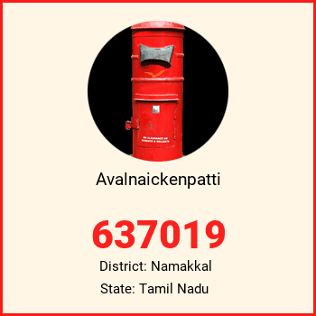 Avalnaickenpatti pin code, district Namakkal in Tamil Nadu