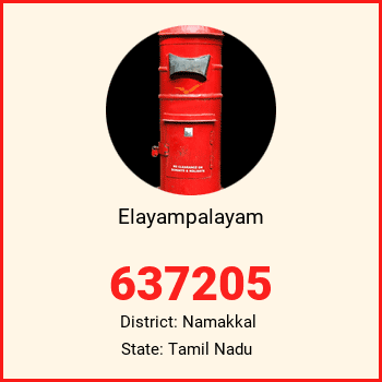 Elayampalayam pin code, district Namakkal in Tamil Nadu