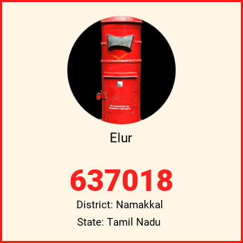 Elur pin code, district Namakkal in Tamil Nadu