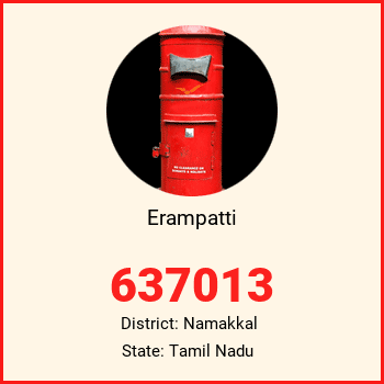 Erampatti pin code, district Namakkal in Tamil Nadu