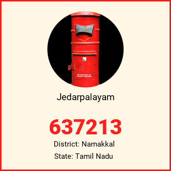 Jedarpalayam pin code, district Namakkal in Tamil Nadu