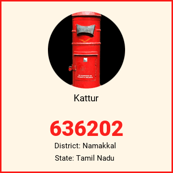 Kattur pin code, district Namakkal in Tamil Nadu