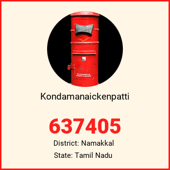 Kondamanaickenpatti pin code, district Namakkal in Tamil Nadu